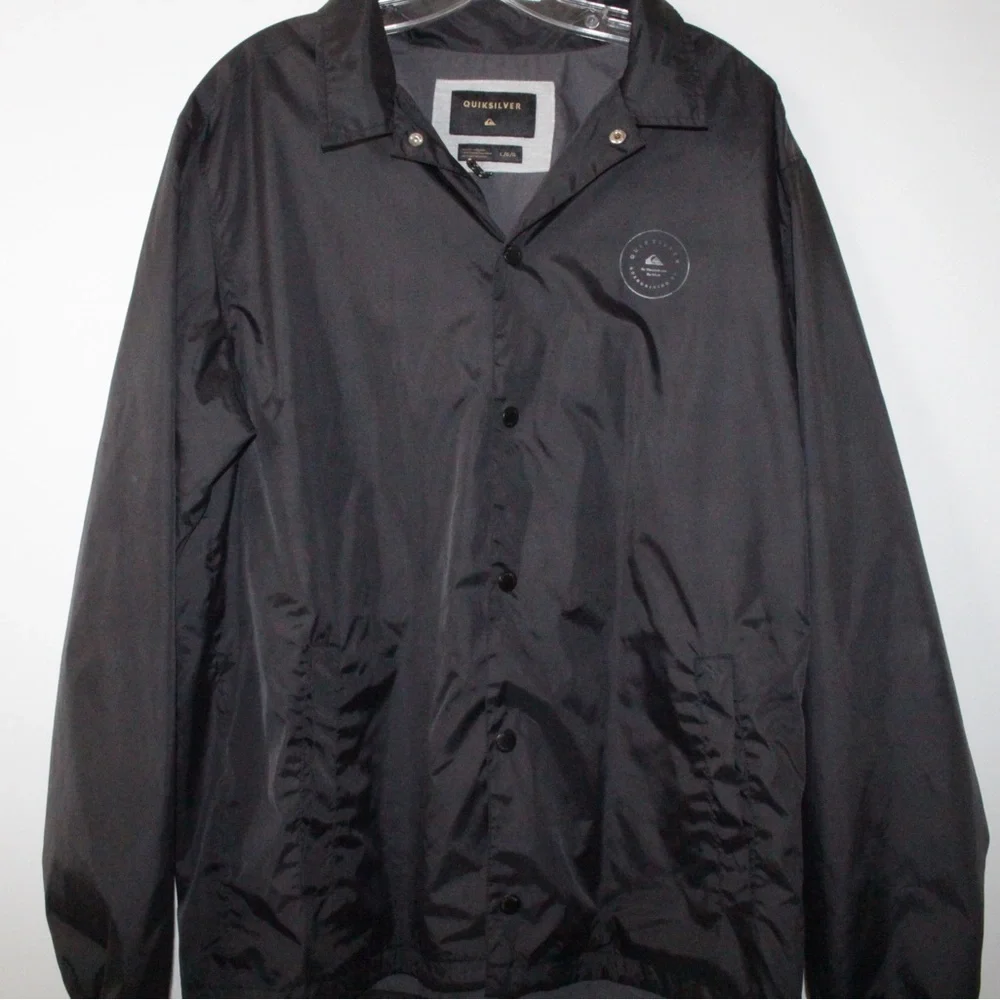 QuikSilver Black Surf Coach Jacket - Picture 4 of 4